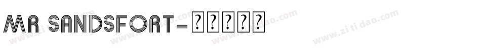Mr Sandsfort字体转换